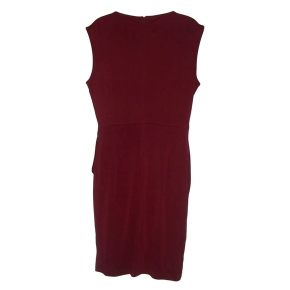 Grace Karin Dress Burgundy Wrap Front Party Cocktail Career Business NWT Sz XL - Picture 4 of 10